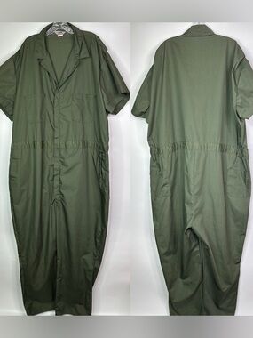 Vintage Sears Mechanic Green Coverall Jumpsuit Size 54 Regular